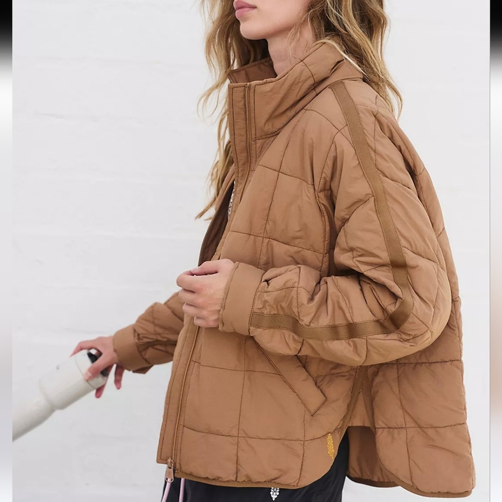 Free People Movement Pippa Packable Puffer Jacket sz MED in Twig Colorway - Picture 10 of 12